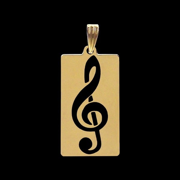 Pendentif la clé de sol