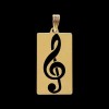 Pendentif la clé de sol